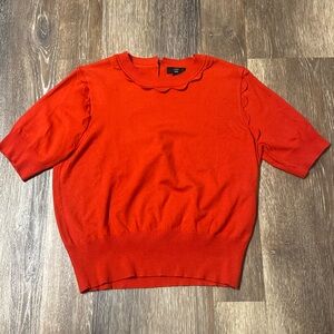 J. Crew scalloped blouse